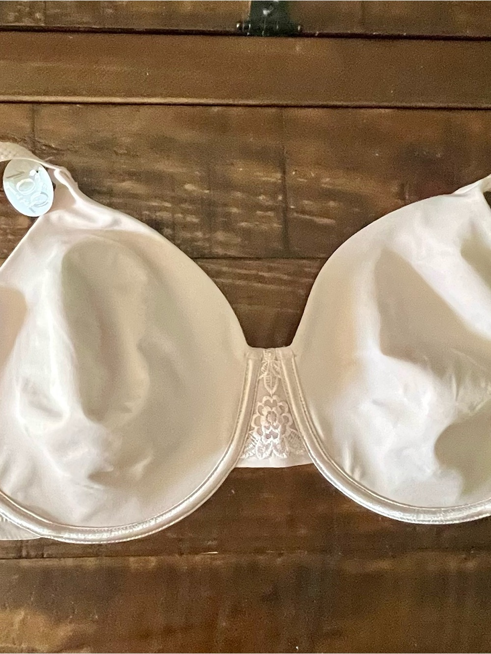Vanity Fair Satin Underwire Bra in Ivory Cream
